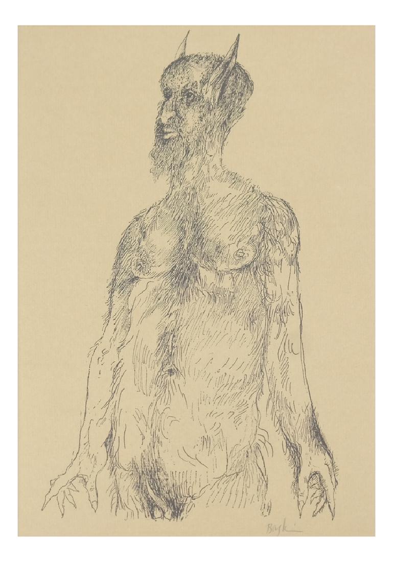 Leonard Baskin, Grotesque Figure - Print (1 of 5)