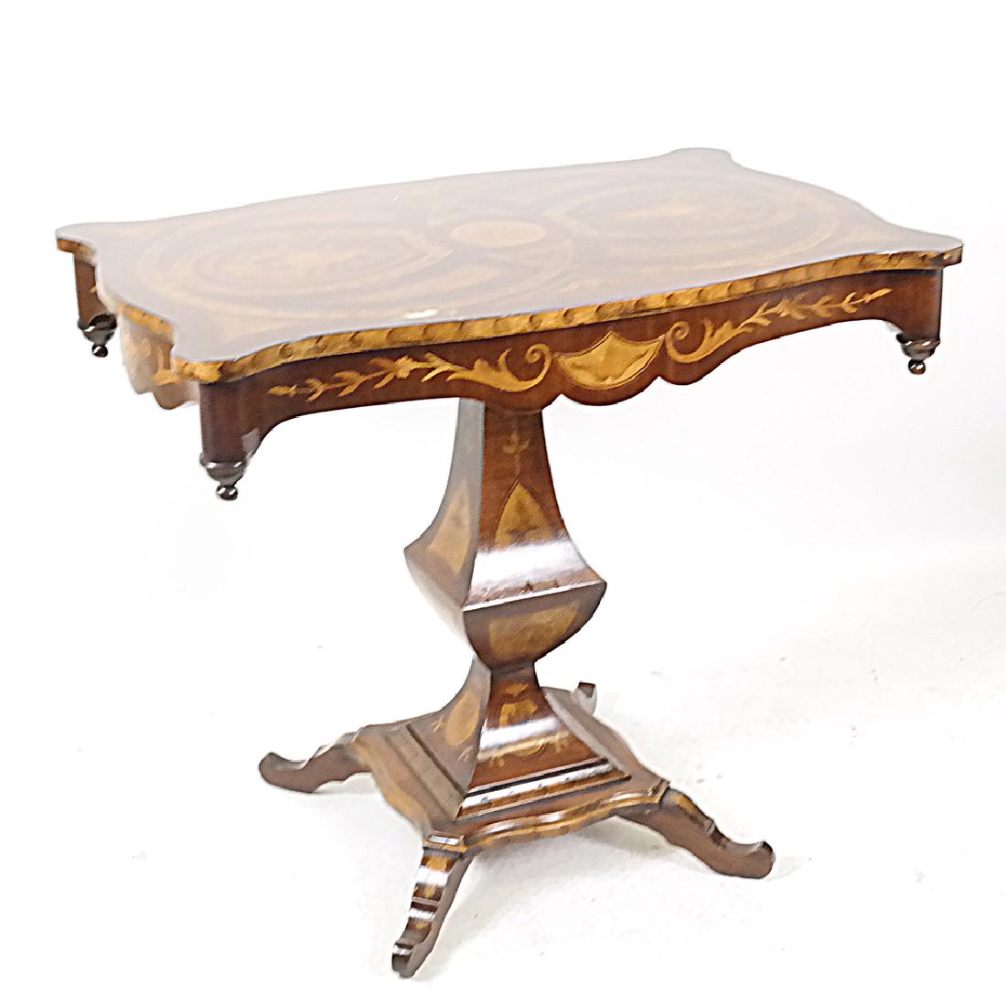 Mahogany Inlaid Swedish Center Table (1 of 7)