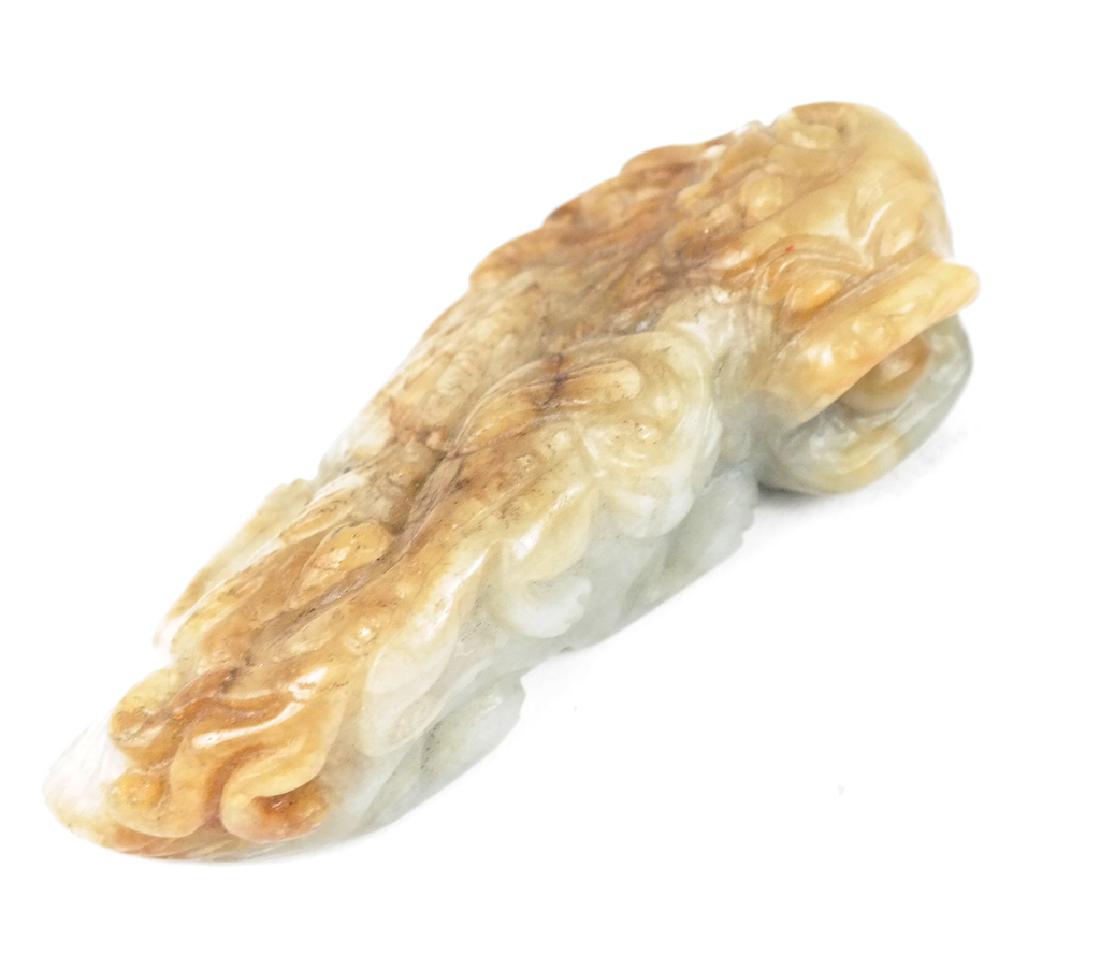 Three Jade Carvings, and Agate Worry Stone (1 of 7)