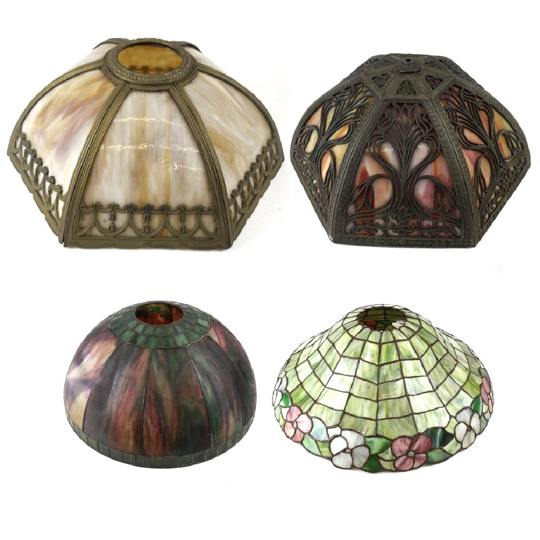 Group of 4 Art Nouveau Shades (1 of 5)
