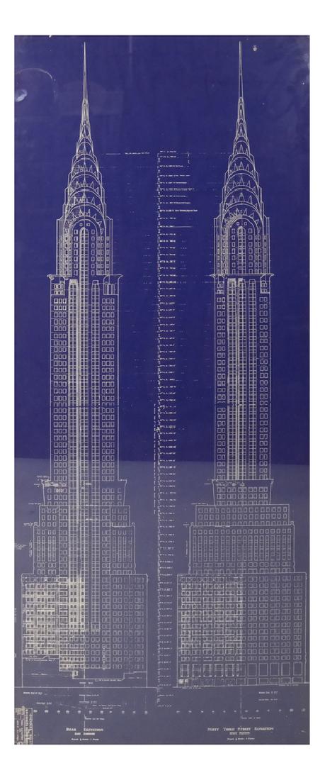 Architectural Lithograph of the Chrysler Building (1 of 5)