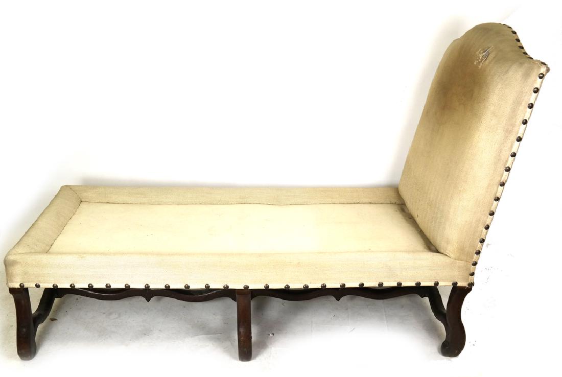 Antique Continental Walnut Chaise (1 of 8)