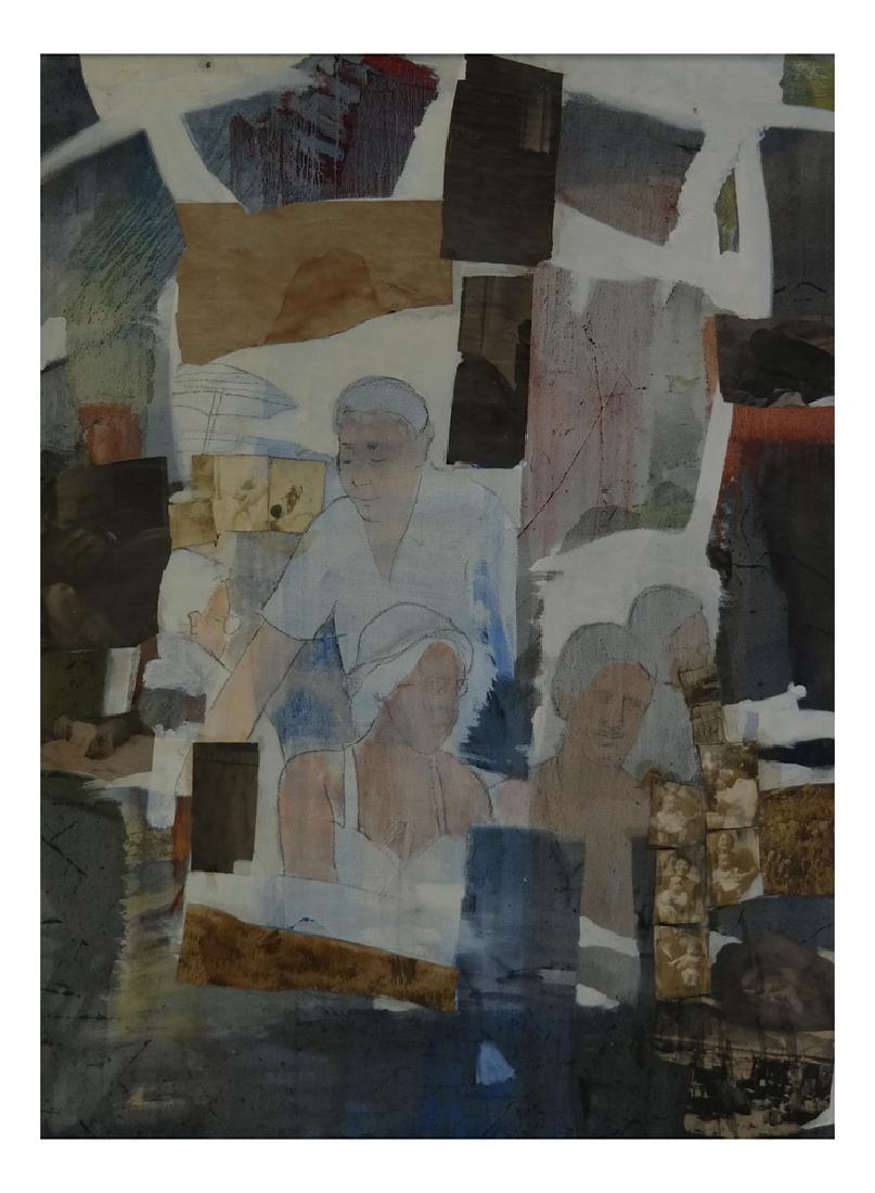 Abstract Figural Collage, Unsigned (1 of 7)