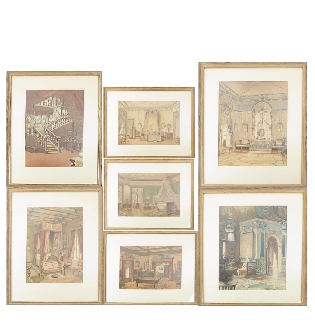 Georges Remon - Seven French Interior Room Prints (1 of 8)