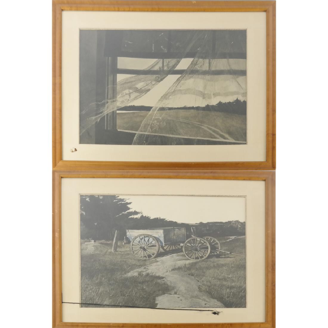 2 Tempera on Panel "The Blue Dump", "Rags From The Sea": Two tempera on gesso panel works including "The Blue Dump" and "Rags From the Sea." Dimensions: Framed - 24.5" H x 31.5" W; Framed - 