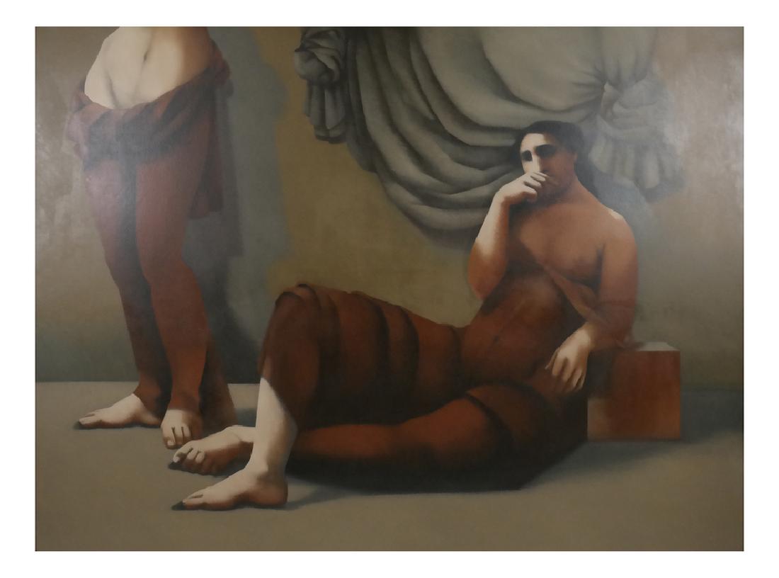 Hayes Friedman - Figural Interior - Oil on Canvas (1 of 6)