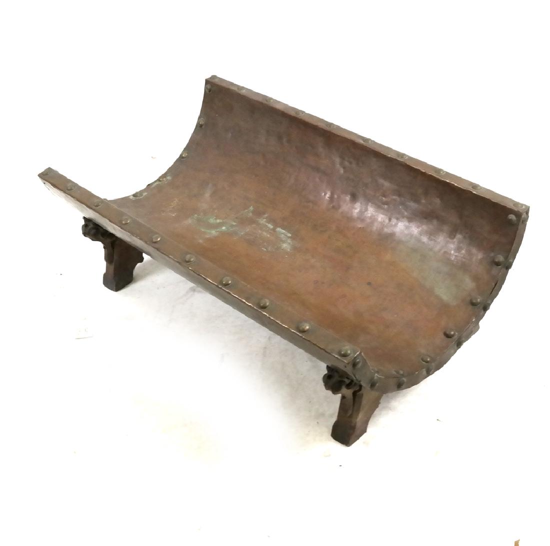 Arts and Crafts Footed Log Holder (1 of 3)