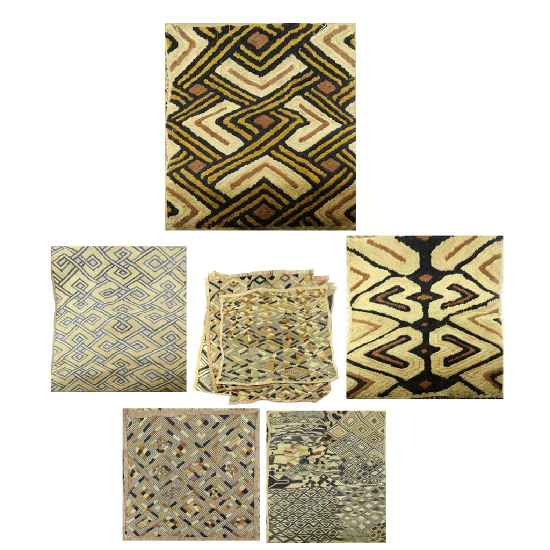 African Kuba Textiles - 16 pcs (1 of 7)