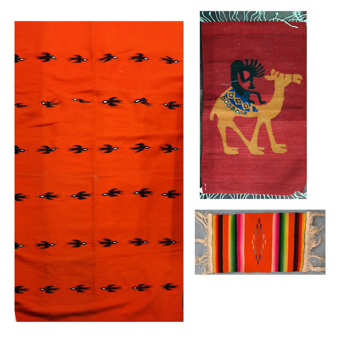 Mexican Rugs and Textiles - 3 pcs. (1 of 4)