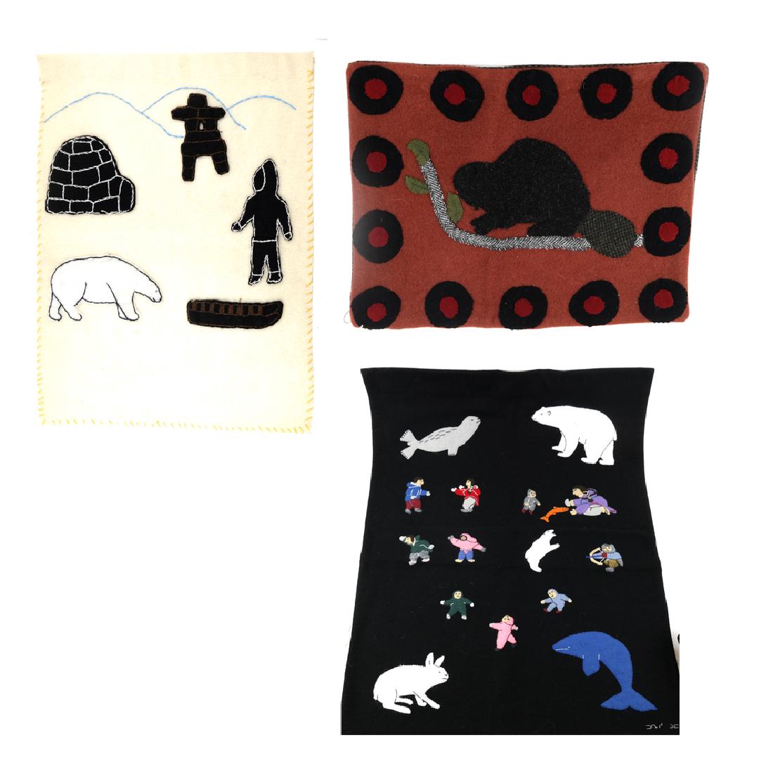 Inuit Felted Textiles - 3 pcs. (1 of 5)