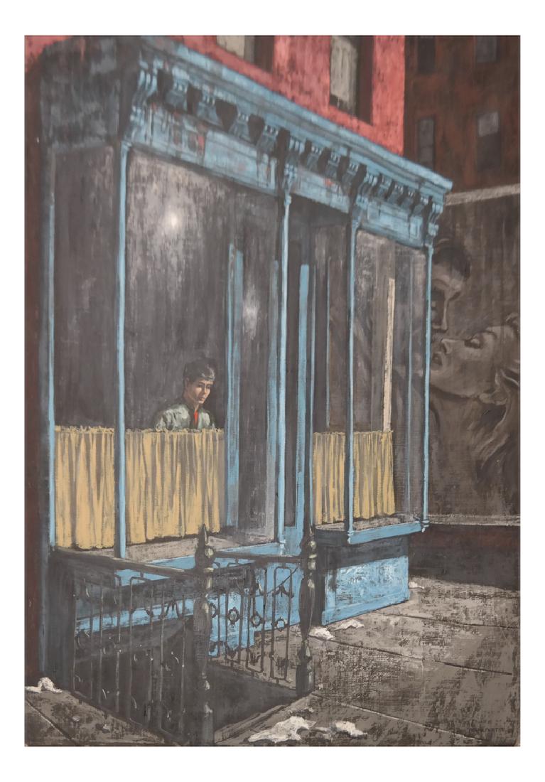 Oil on Canvas, City Scene, by Frankfurter. (1 of 5)