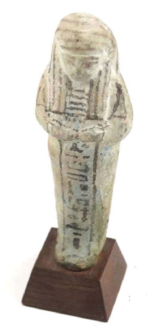 Egyptian High Priest Faience Statue (1 of 7)
