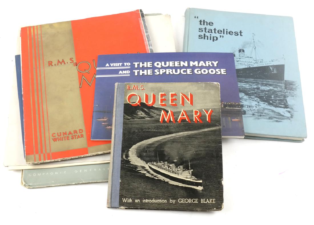 RMS Queen Mary and Normandie Books (1 of 8)