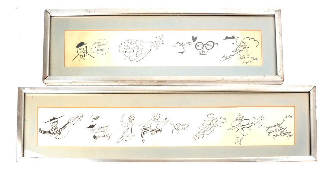Andy Warhol (American 1928-1987) - 2 Whimsical Drawings (1 of 10)