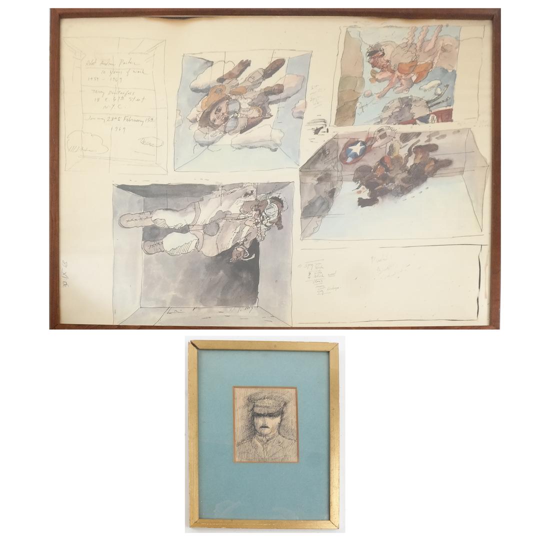 Robert Andrew Parker (Amer., b. 1927) Poster & Drawing (1 of 9)
