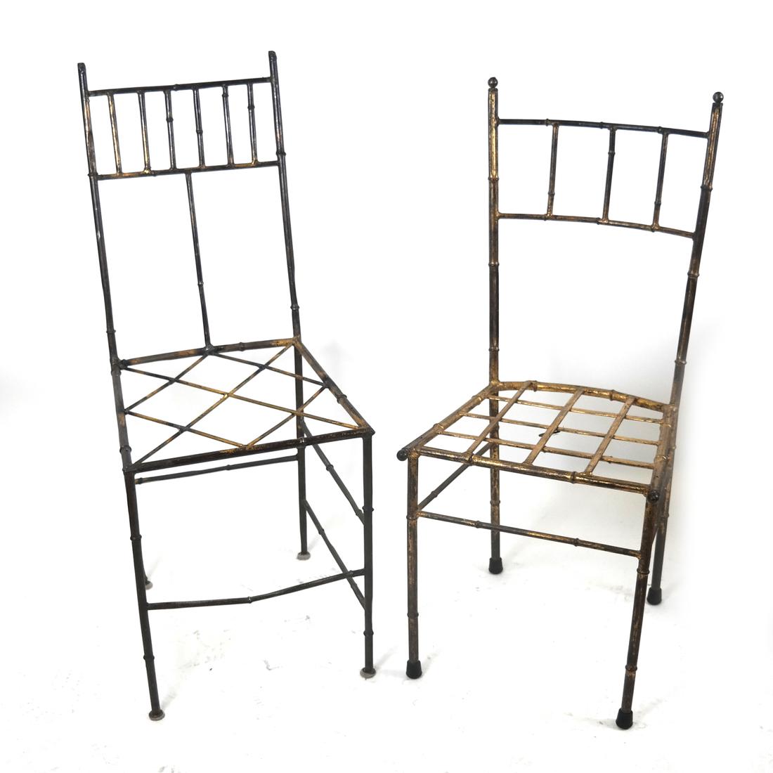 Two Similar 1950s Faux Bamboo Side Chairs (1 of 6)