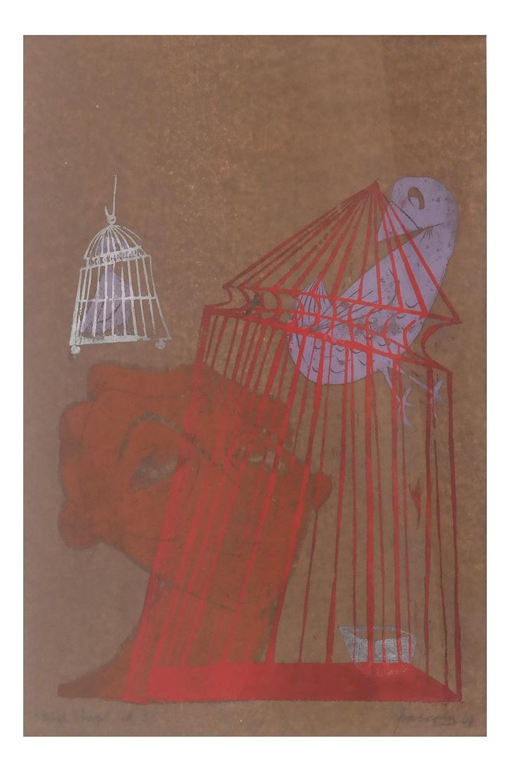 Antonio Frasconi (Uruguayan-American), "Bird Shop" (1 of 6)