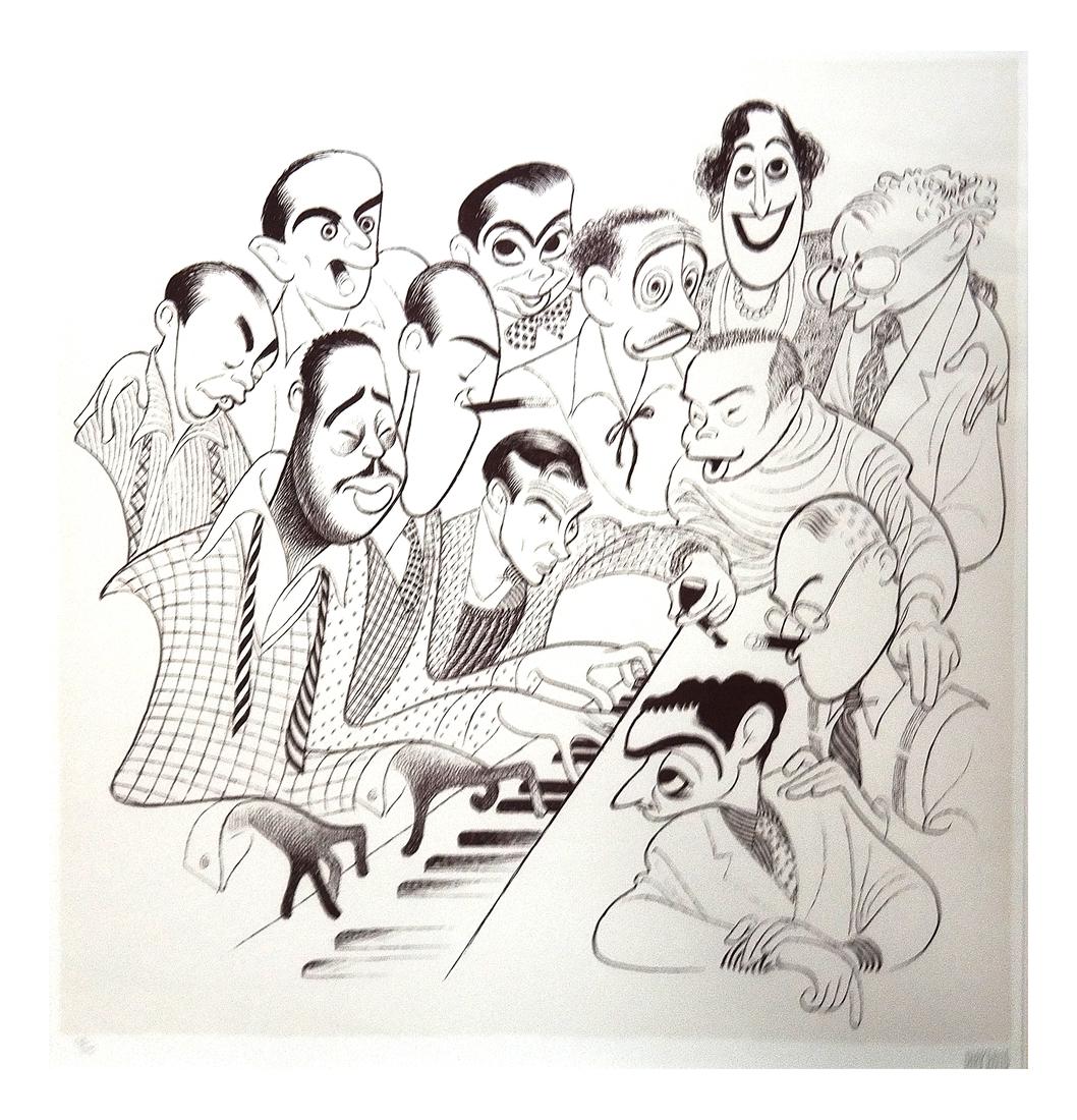 Al Hirschfeld, "American Popular Song..." (1 of 5)