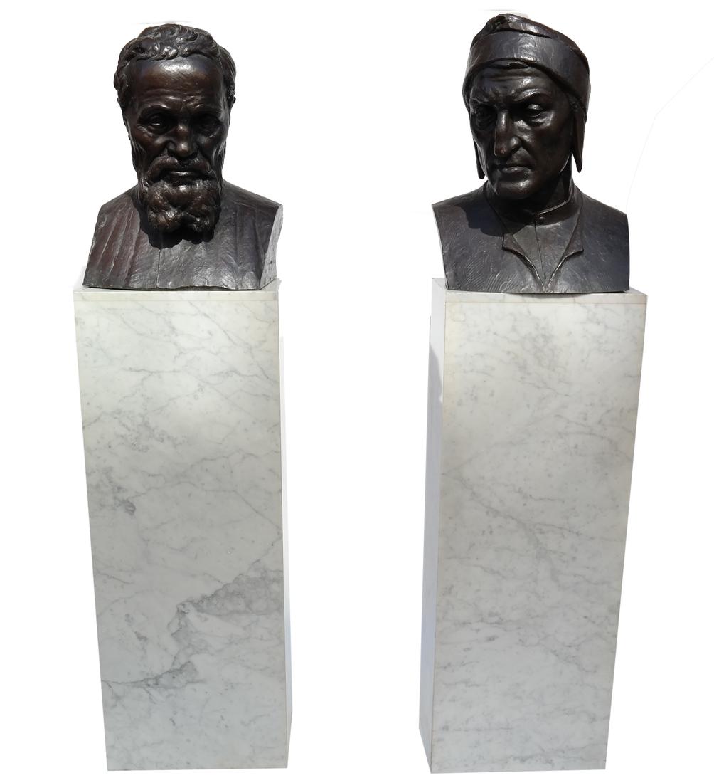 Valmore Gemignani: Dante and Michelangelo Bronzes (1 of 9)