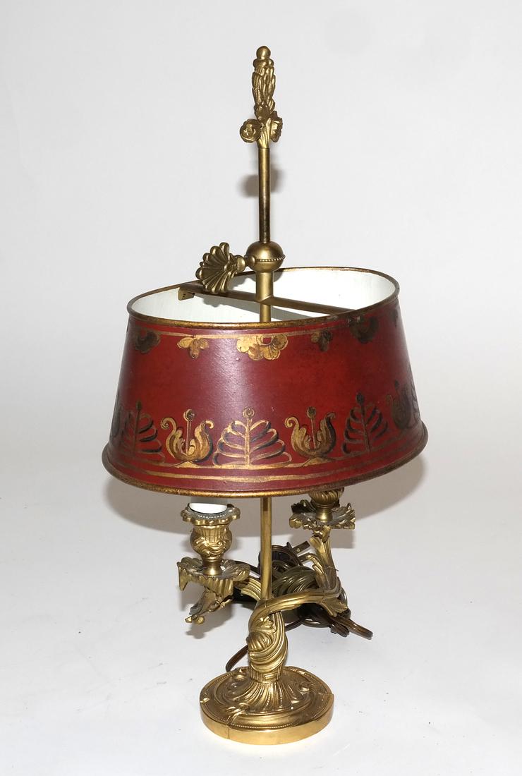 Bronze Dore Louis XV-Style Boudoir Lamp (1 of 5)