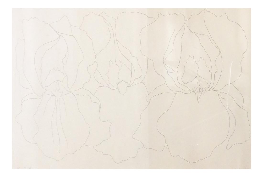 Lowell Nesbitt (1933-1993) Abstract Flowers (1 of 5)