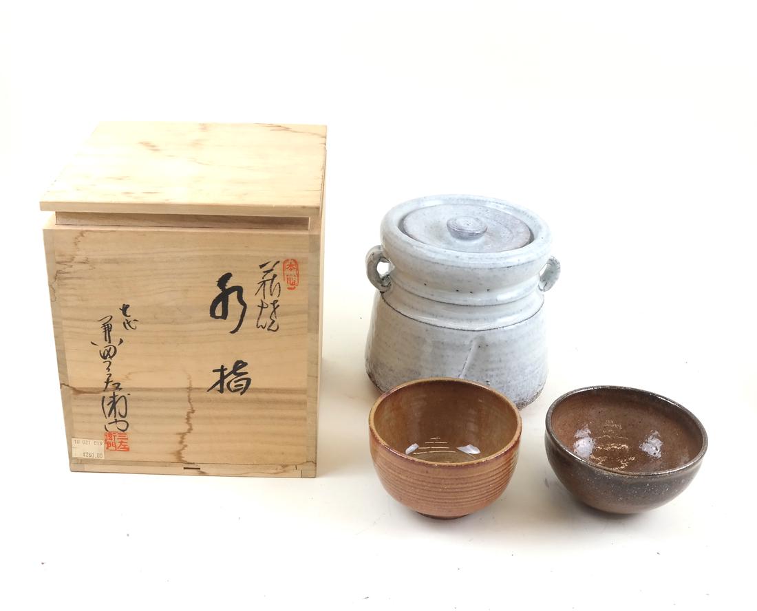 Japanese Studio Ceramics, Lot of Three (1 of 4)