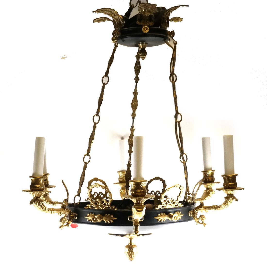 Empire-Style 6-Light Chandelier (1 of 5)