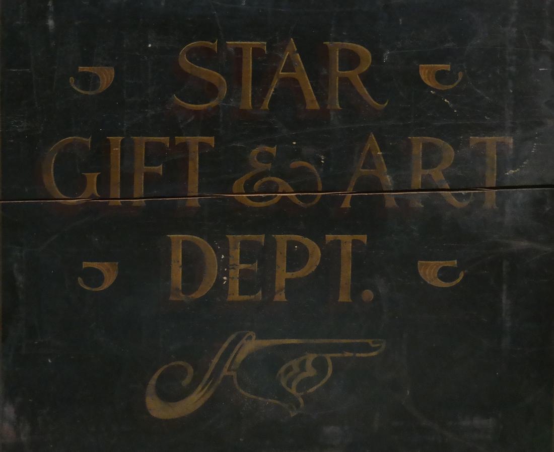 Vintage Advertising Sign - Star Gift and Art Dept. (1 of 3)