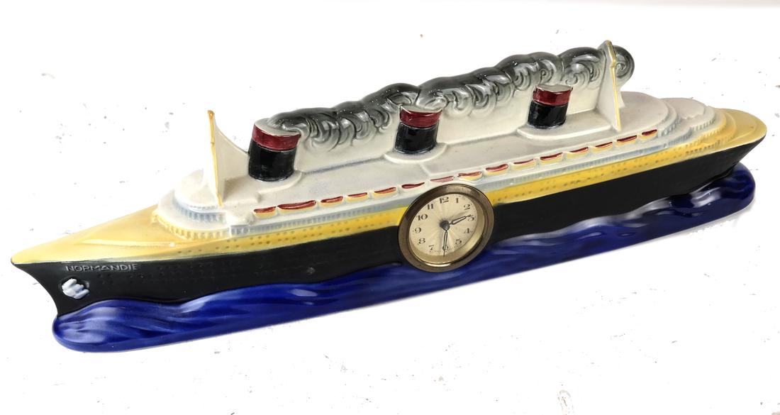 French Sarreguimines Majolica Normandie Clock (1 of 6)