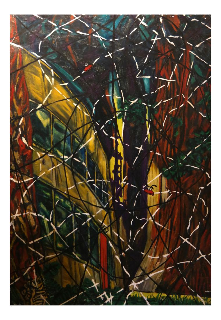 Robert Kitchen - Abstract Acrylic on Canvas (1 of 3)