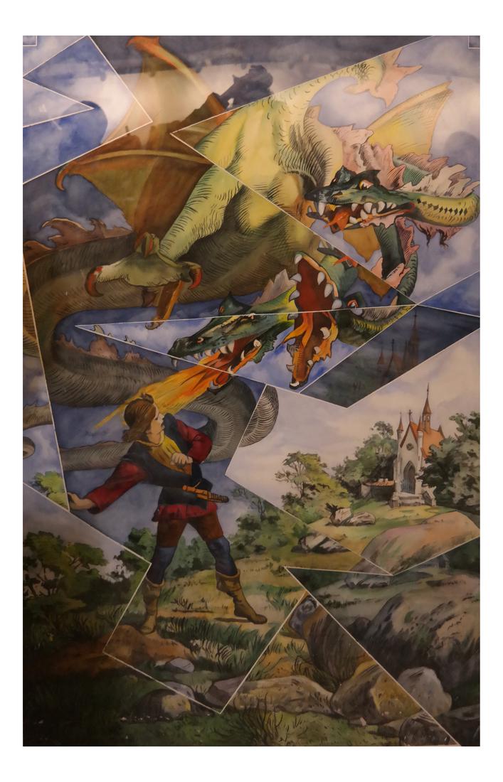 The Dragon Slayer- Watercolor, Unsigned (1 of 7)