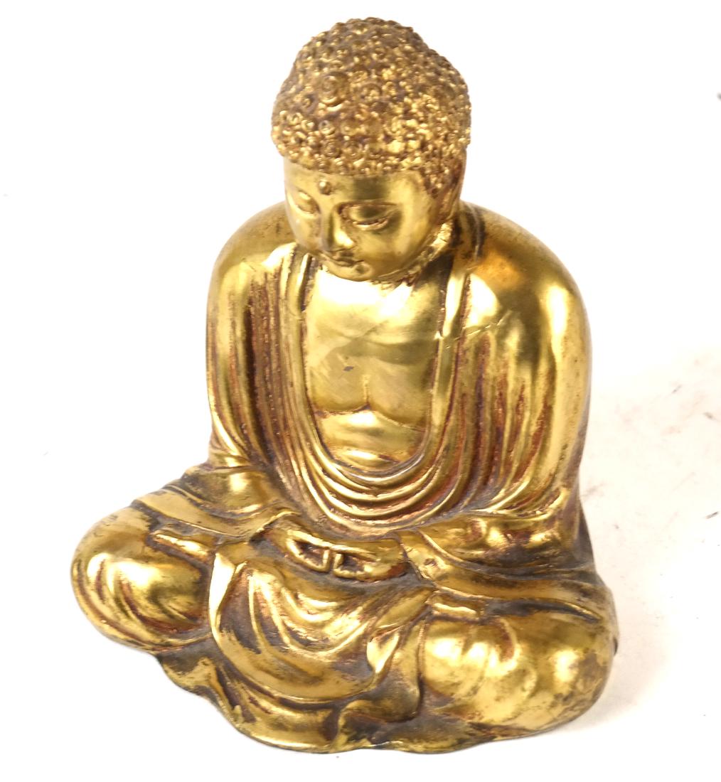 Chinese Gilt Bronze Miniature Buddha (1 of 5)