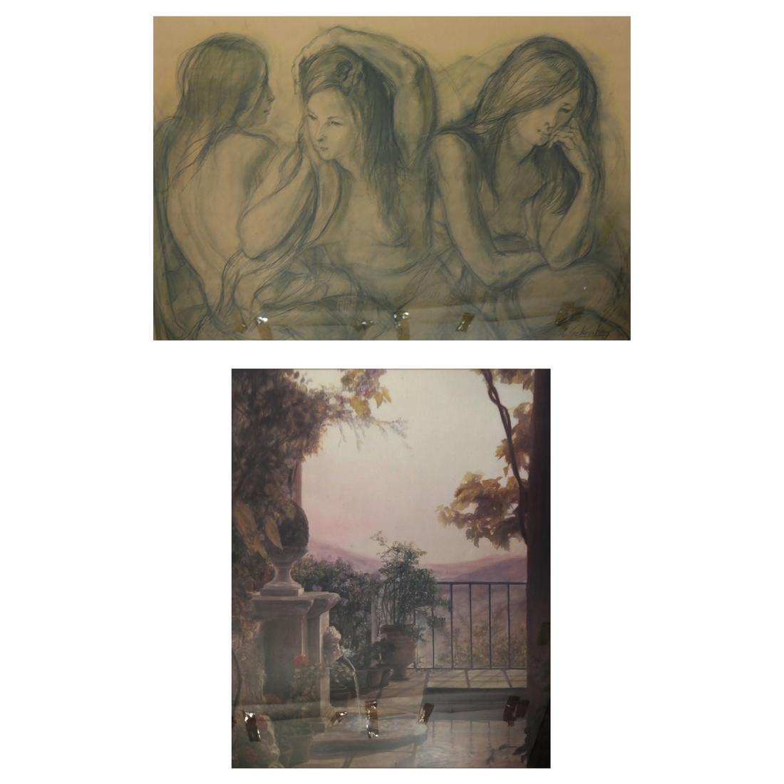 Schonberg: Veranda Scene, Three Women (1 of 9)