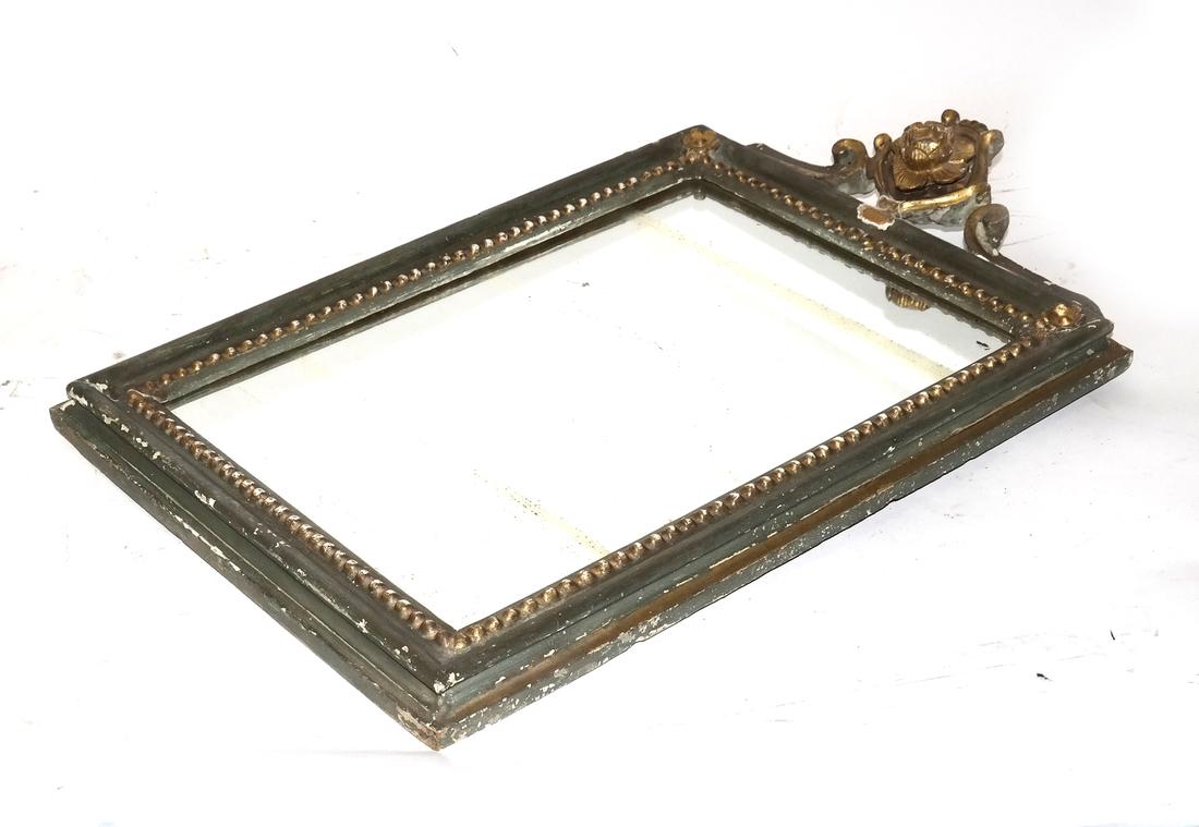 Antique Small Carved Mirror (1 of 5)