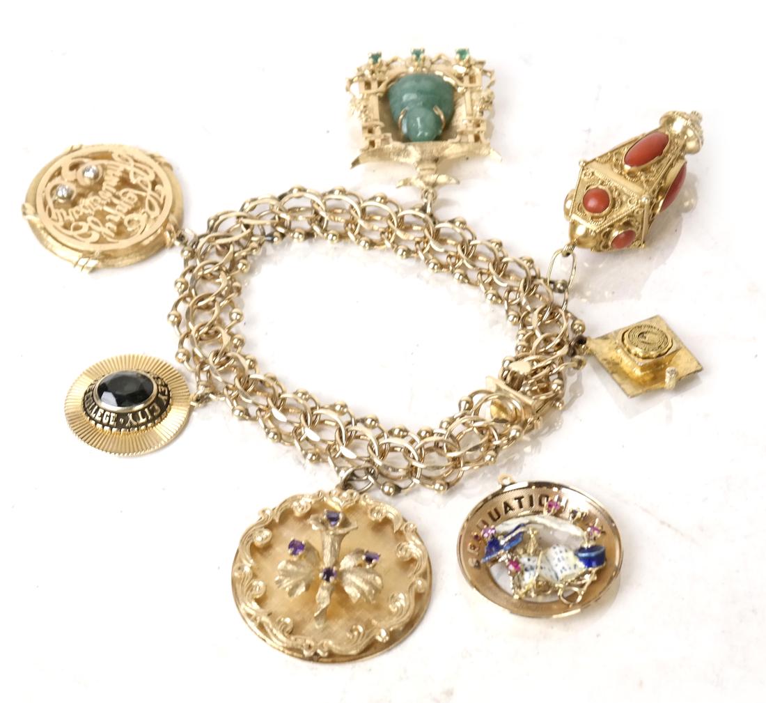 14k Yellow Gold Charm Bracelet (1 of 6)