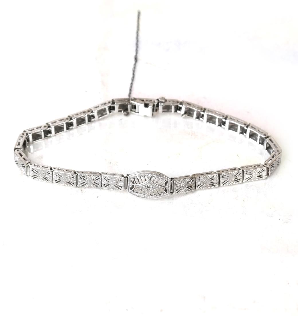 14k Art Deco Bracelet (1 of 5)