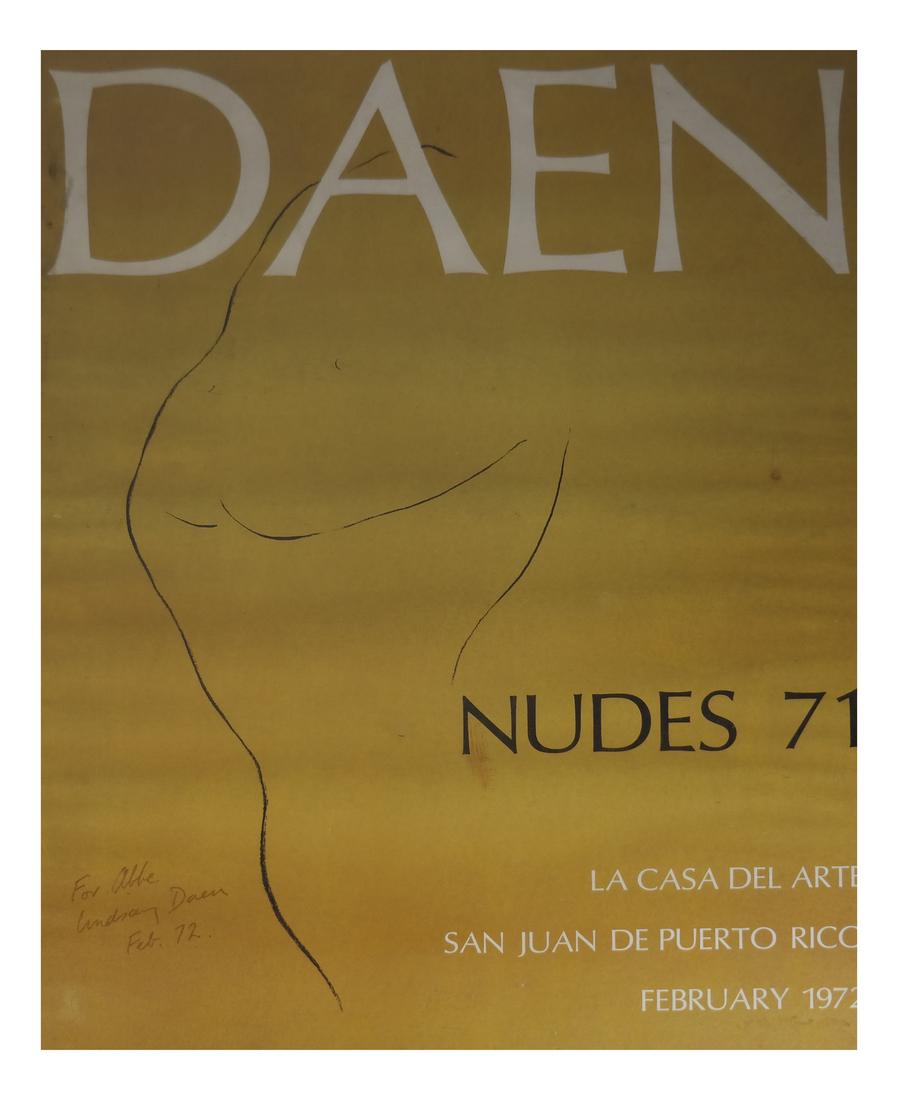 Lindsay Daen (20th C.) Autographed Poster (1 of 5)