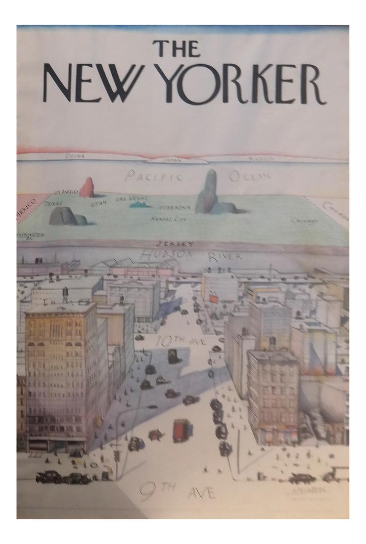 Saul Steinberg, "The New Yorker" Poster, 1976 (1 of 7)