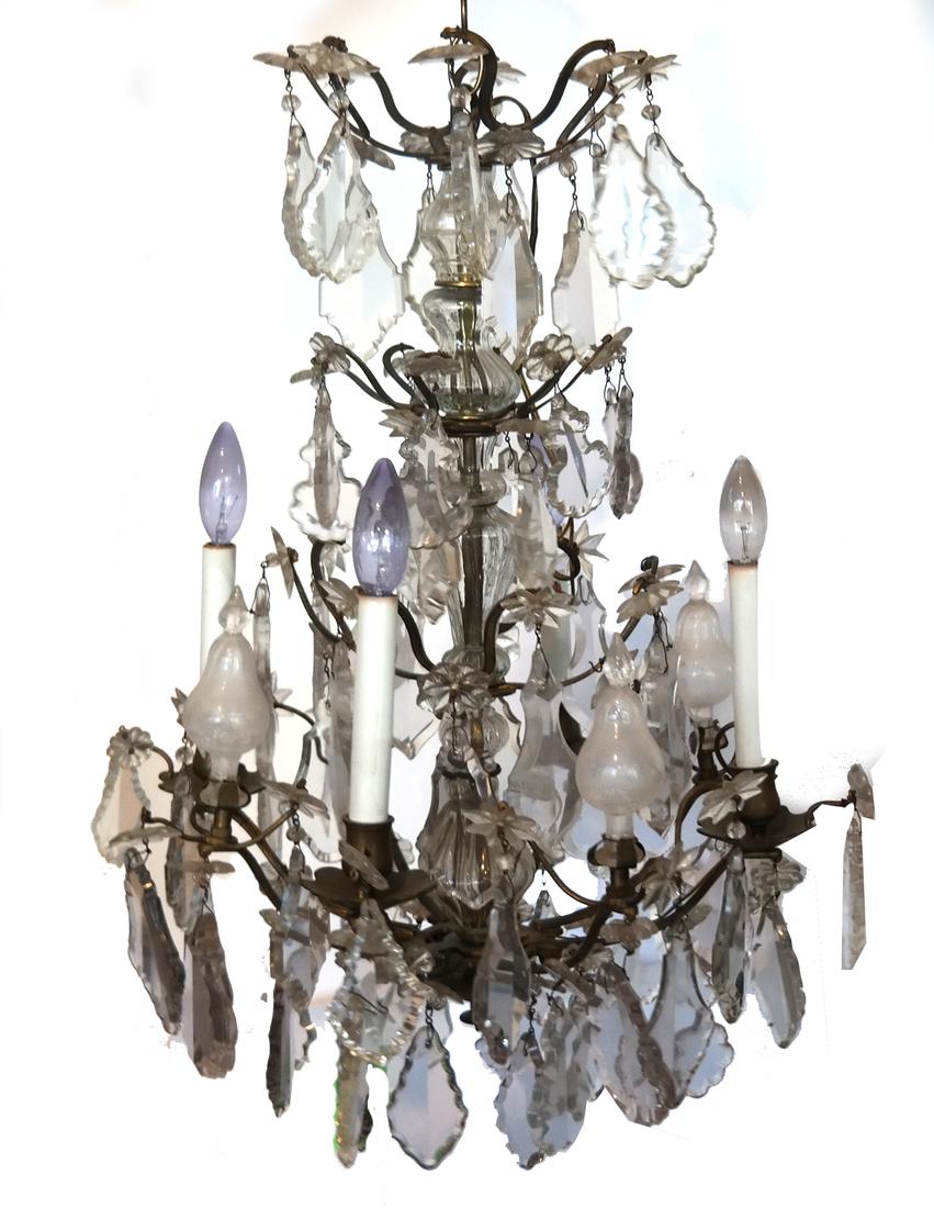 Fine Crystal and Brass Chandelier (1 of 4)