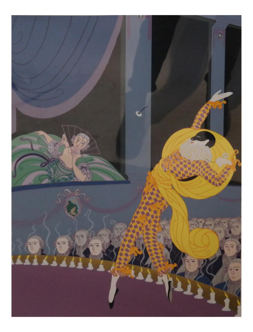 Erte, "Harlequin", Limited Edition Serigraph (1 of 6)