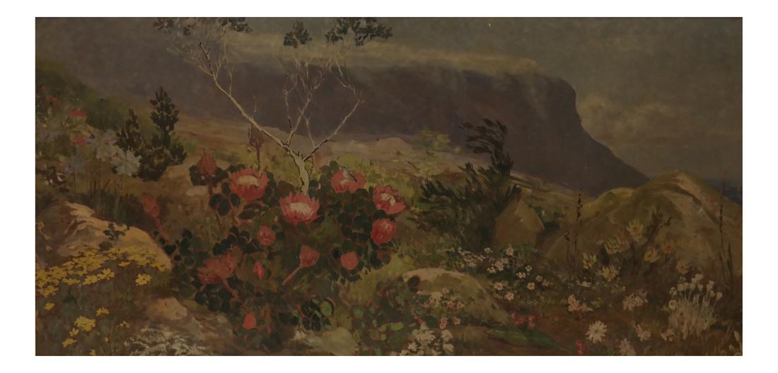 Extensive Mountain Landscape - Oil on Board (1 of 6)