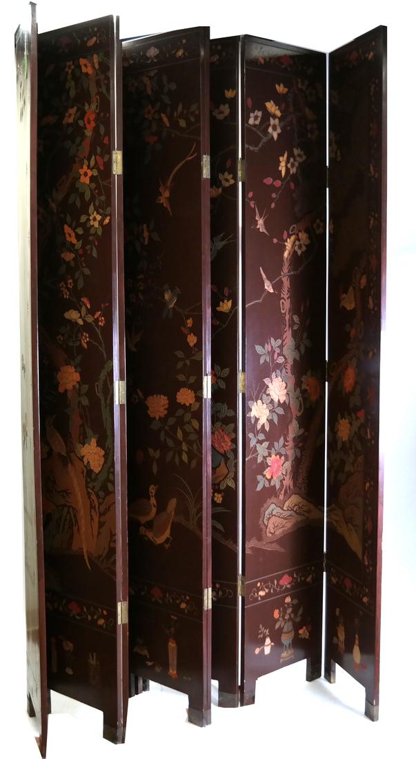 8-Fold Japanese Floor Screen (1 of 5)