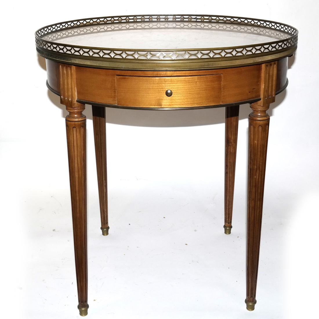 Antique French Marble Top Bouillotte Table (1 of 5)