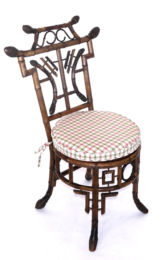 Antique English Bamboo Side Chair (1 of 9)