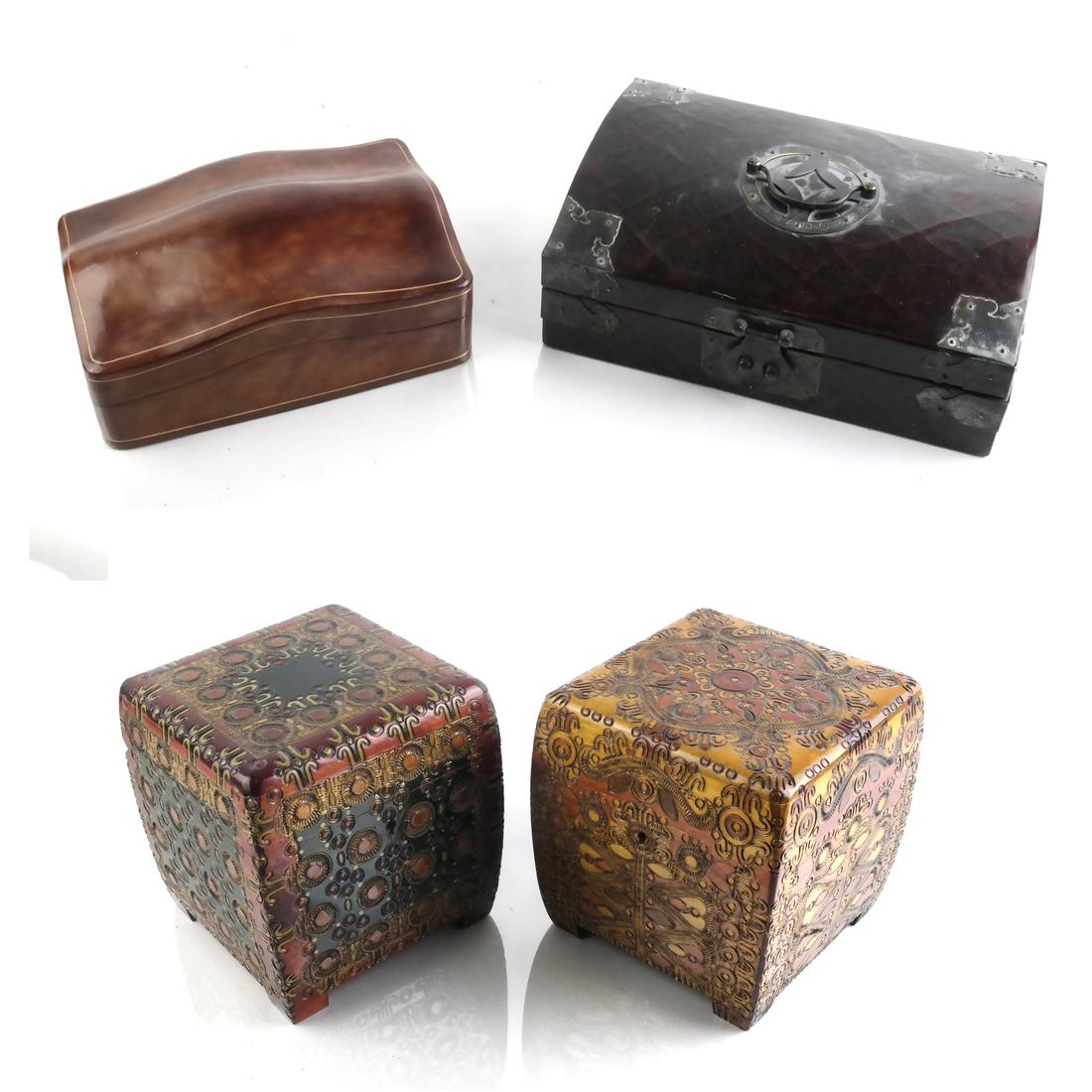 Four Various Decorative Boxes (1 of 9)