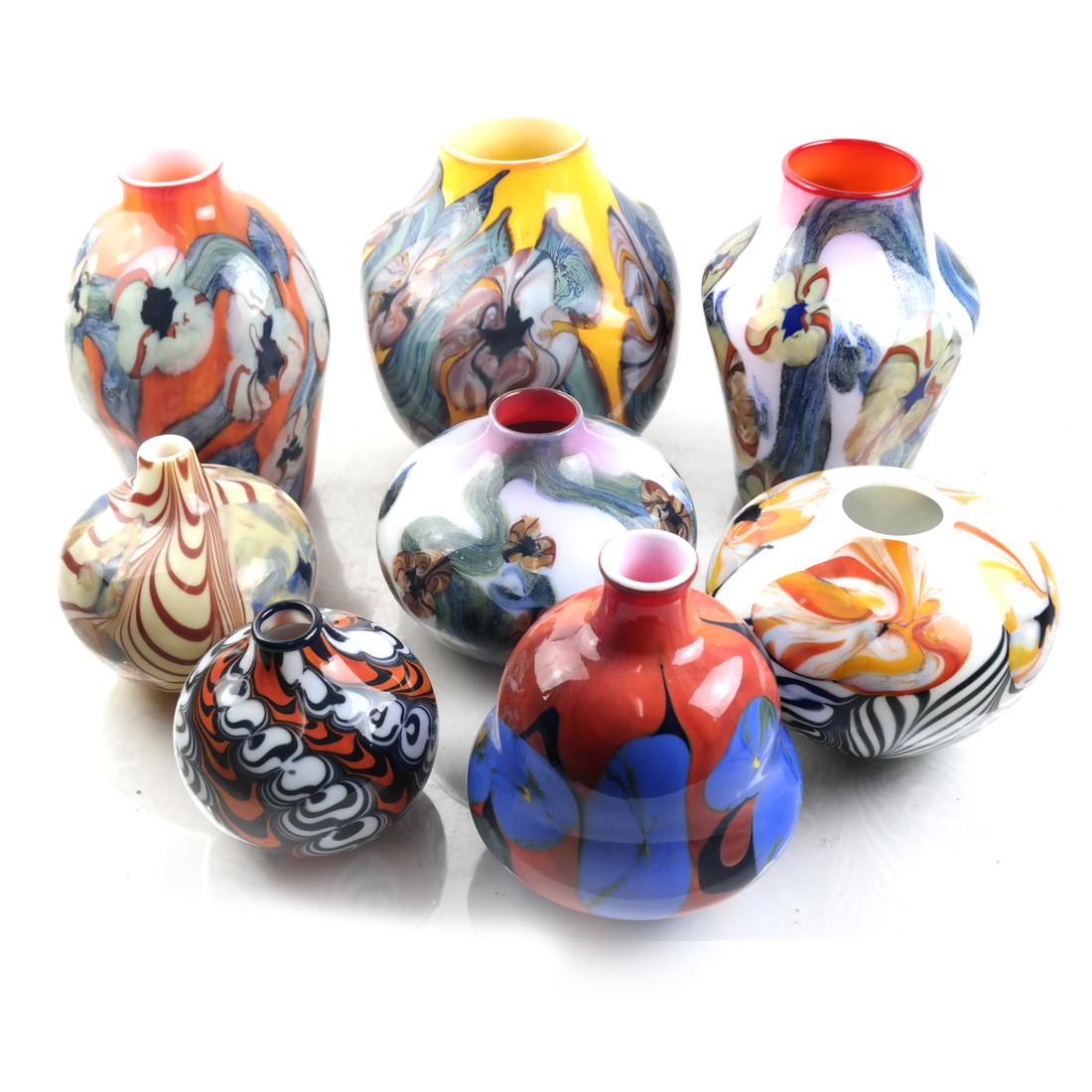 8 Contemporary Art Glass Vases (1 of 4)