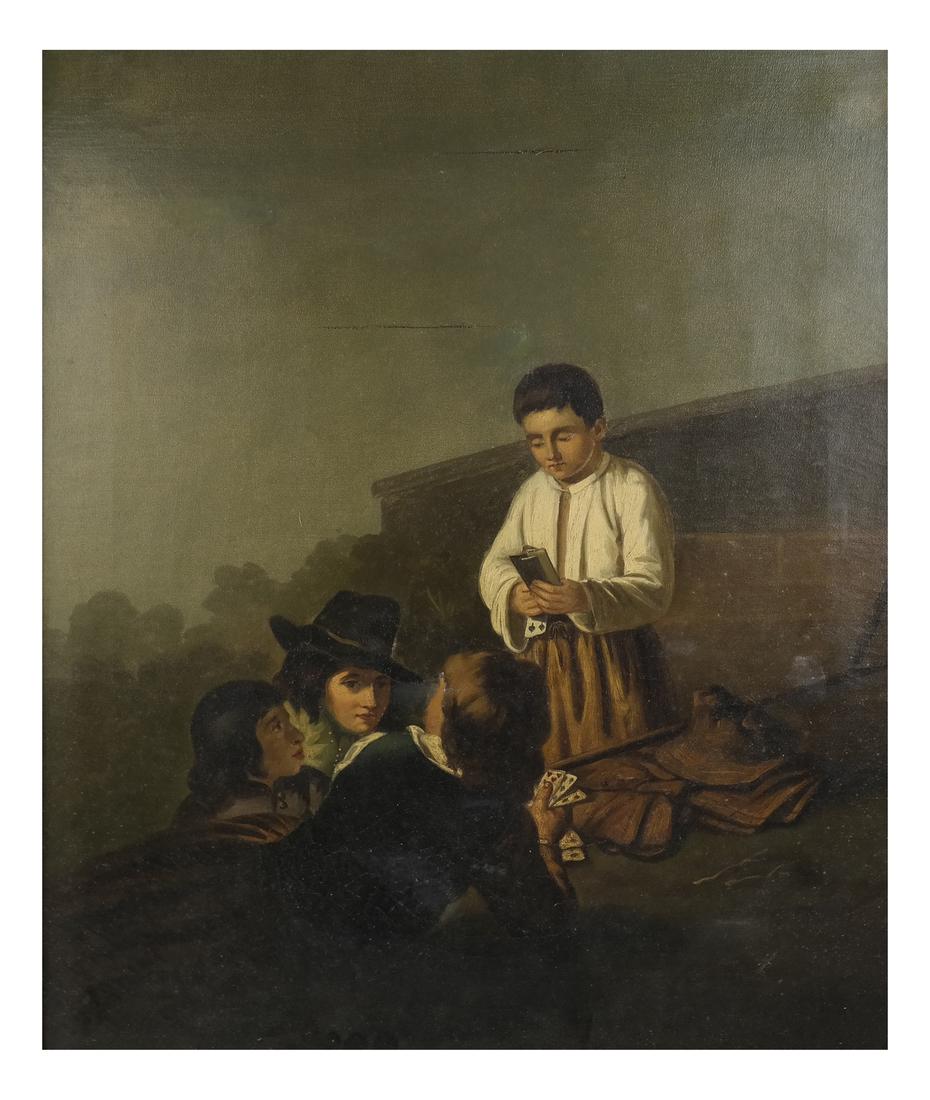 A Children's Card Game, Oil on Canvas (1 of 8)