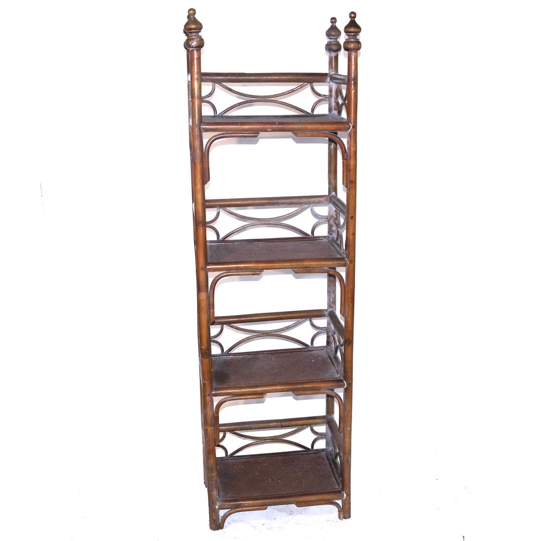 Four-Tier Faux Bamboo Etagere (1 of 5)
