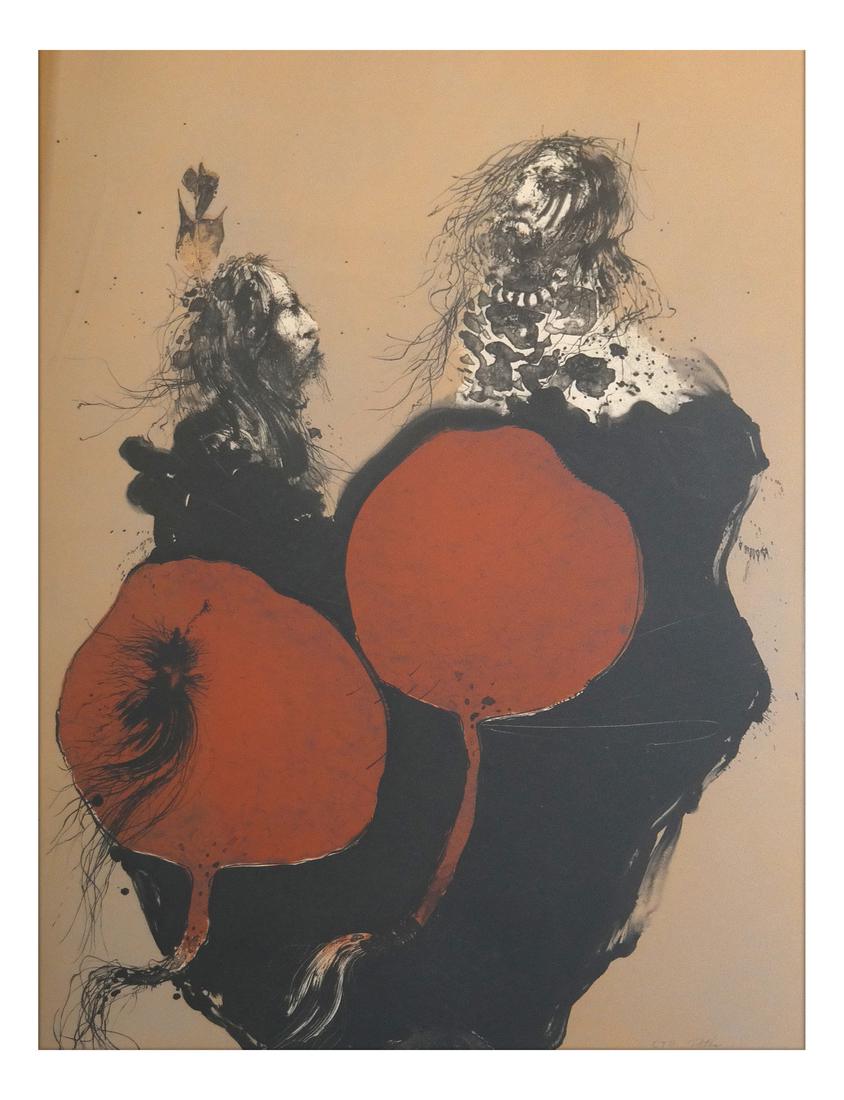 Paul Pletka (Amer., b. 1946), "Mahohewas" - Lithograph (1 of 6)