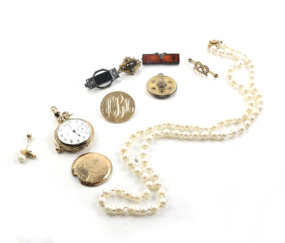 14k Elgin Pocket Watch, Pendant, Others (1 of 6)